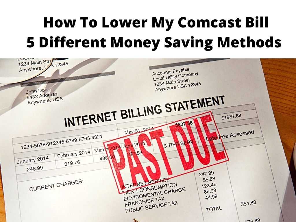 How To Lower My Comcast Bill