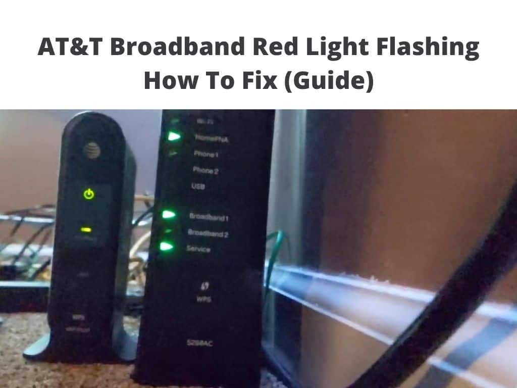 AT&T Broadband Red Light Flashing