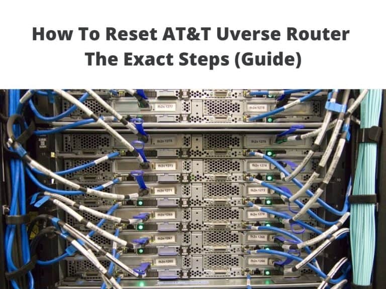 Reset AT&T Uverse Router - the exact steps guide