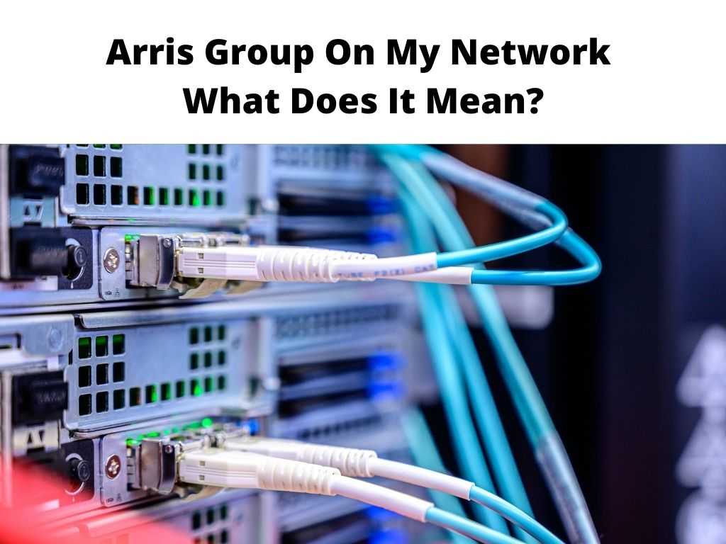Arris Group On My Network