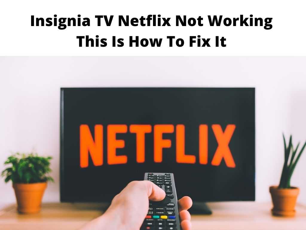 Insignia TV Netflix Not Working