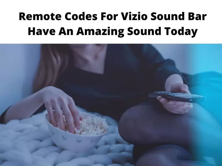 Remote Codes For Vizio Sound Bar