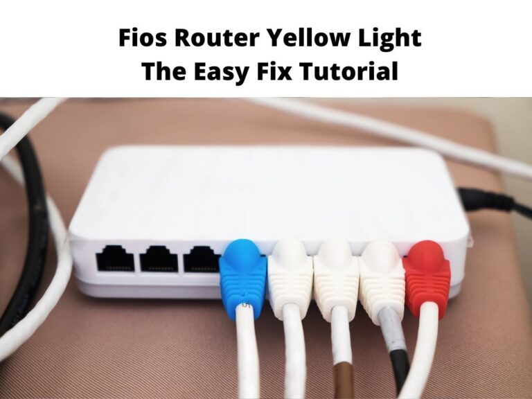 Fios Router Yellow Light