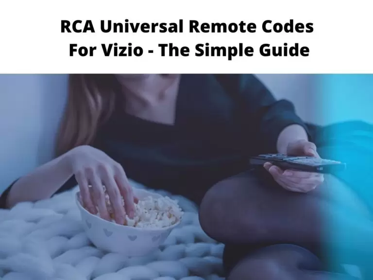 RCA Universal Remote Codes For Vizio