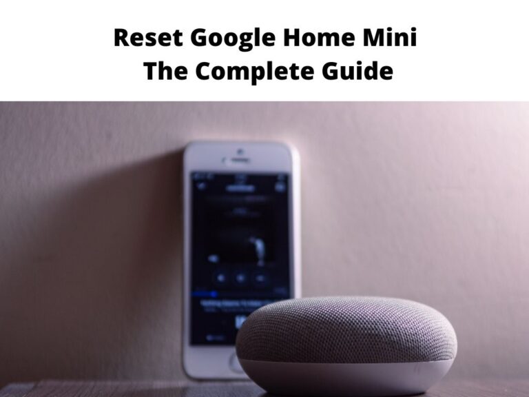 Reset Google Home Mini