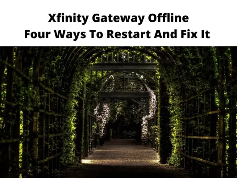 Xfinity Gateway Offline