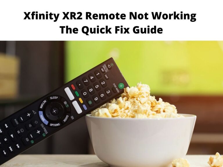 Xfinity XR2 Remote Not Working