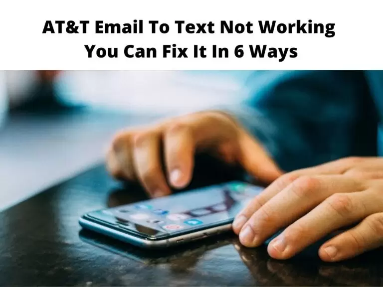 AT&T Email To Text Not Working
