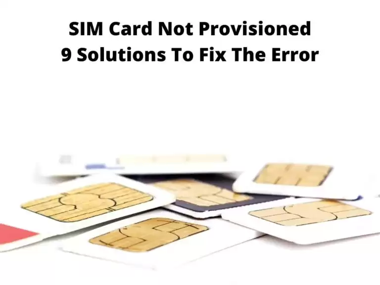 SIM Card Not Provisioned