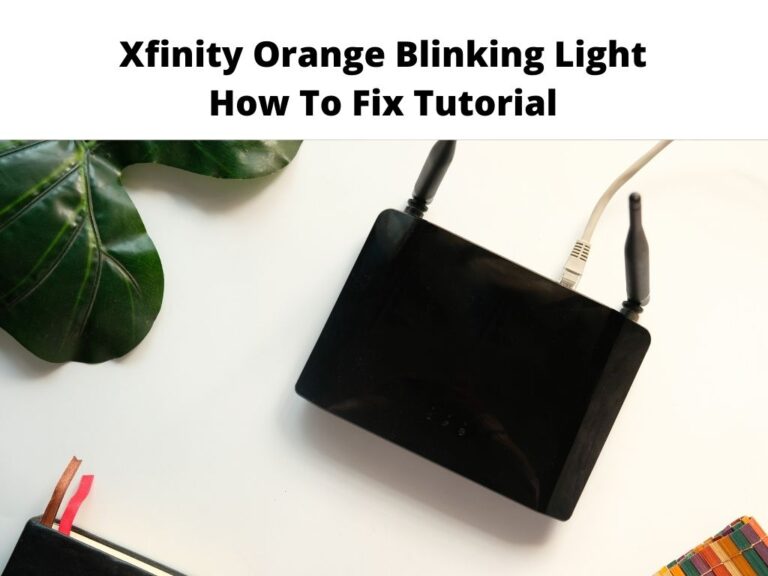 Xfinity Orange Blinking Light