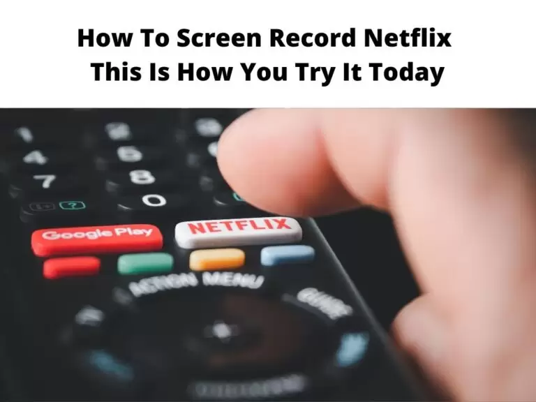 How To Screen Record Netflix