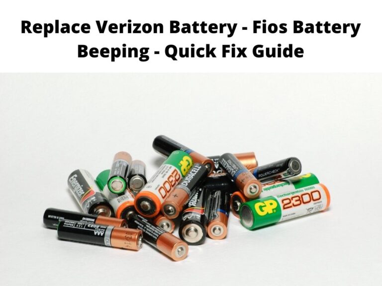 Replace Verizon Battery - Fios Battery Beeping