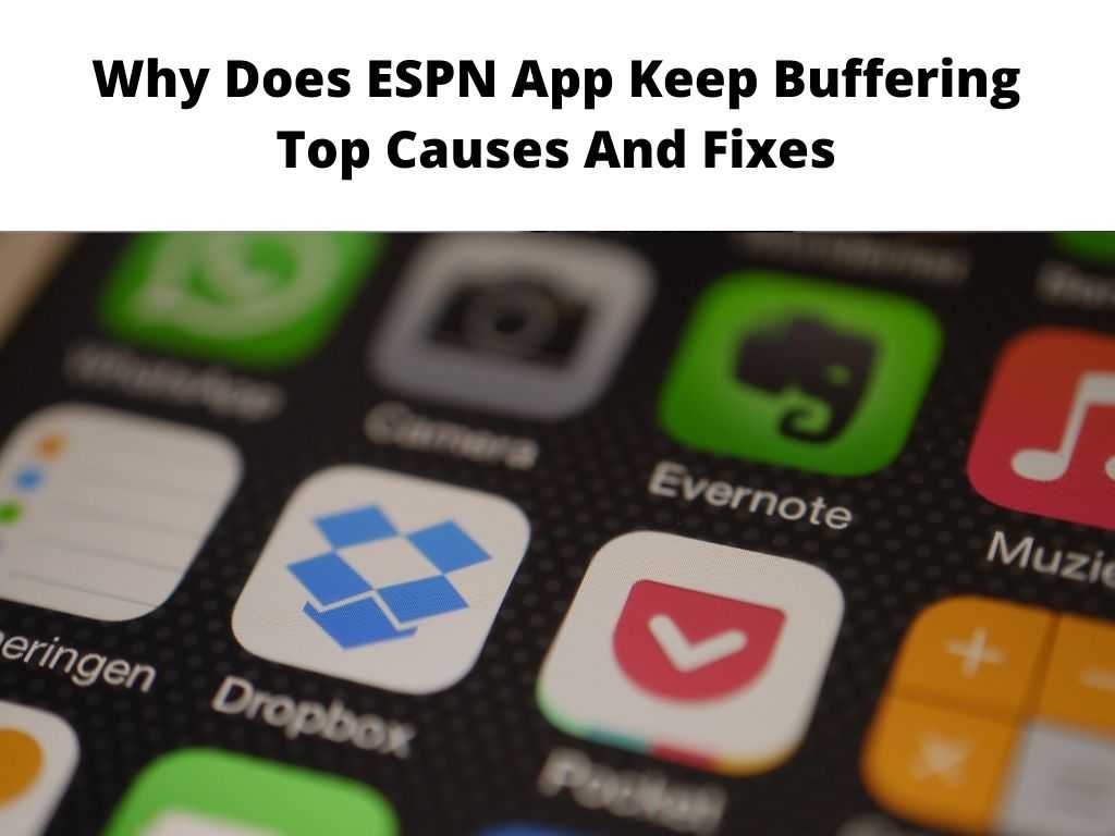 Why Does ESPN App Keep Buffering