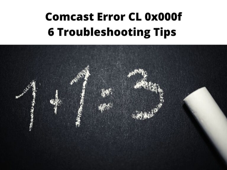 Comcast Error CL 0x000f