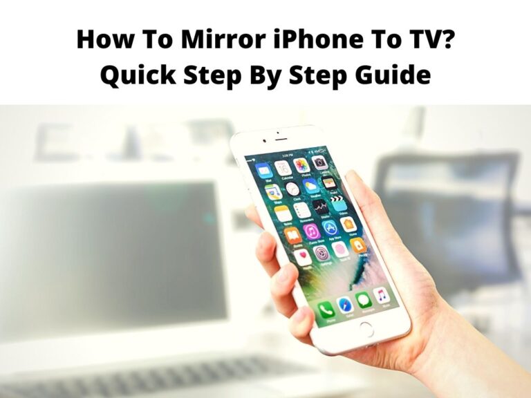 How To Mirror iPhone To TV