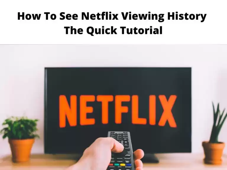 How To See Netflix Viewing History