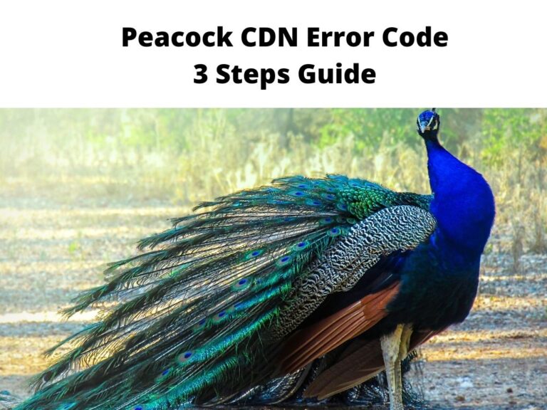 Peacock CDN Error Code