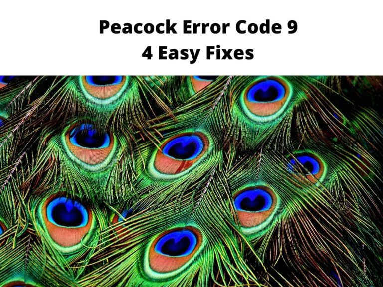 Fix Peacock Error Code 9 5 Quick Steps 2024
