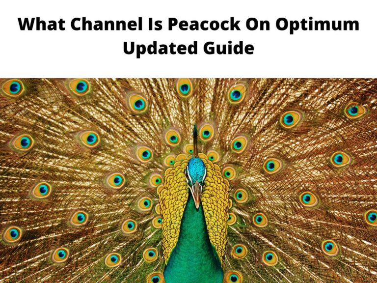 What Channel Is Peacock On Optimum - Updated Guide 2023
