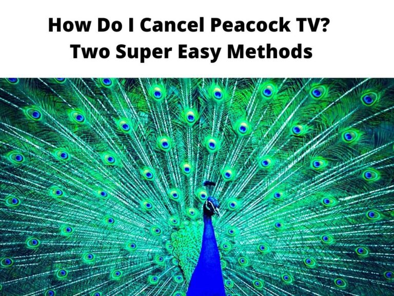 How Do I Cancel Peacock TV