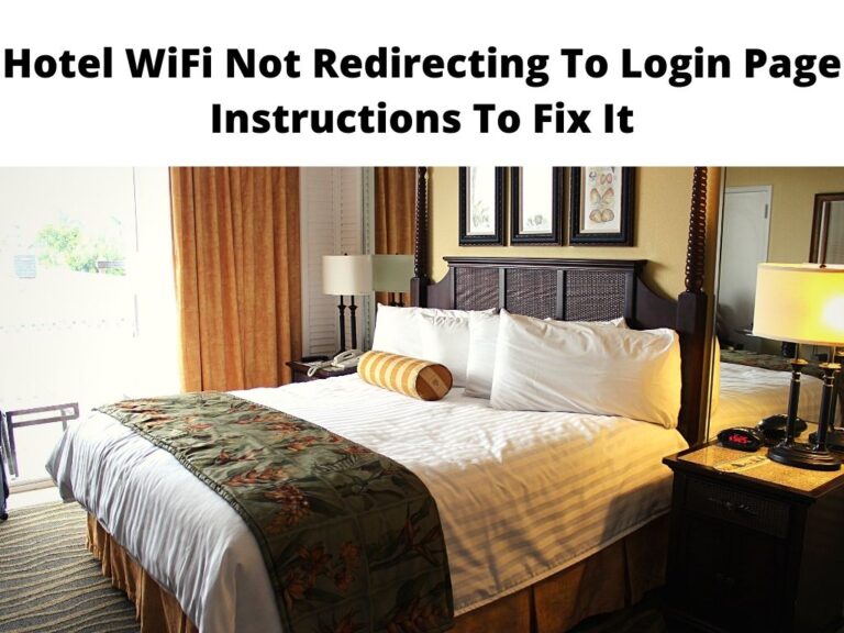Hotel Wifi Not Redirecting to Login Page 