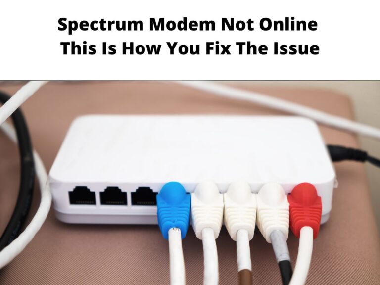 Spectrum Modem Not Online