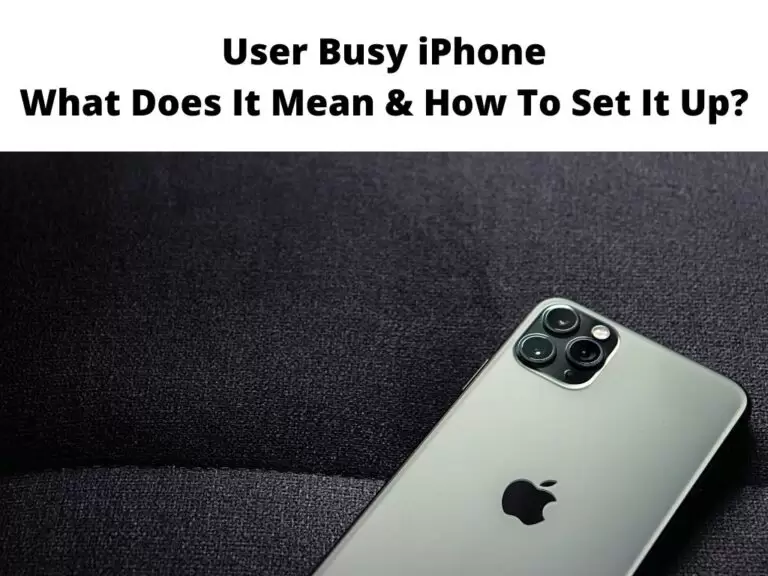 User Busy iPhone