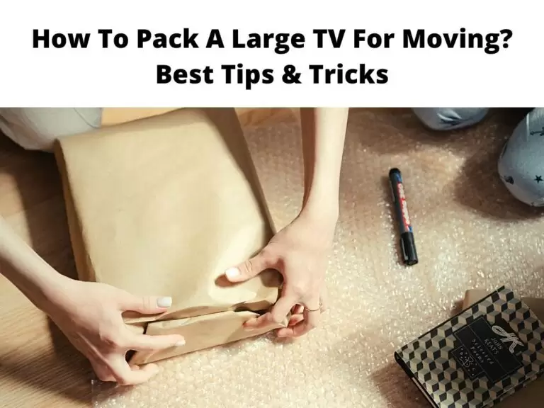 How To Pack A Large TV For Moving