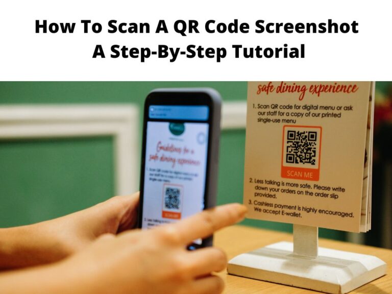 How To Scan A QR Code Screenshot