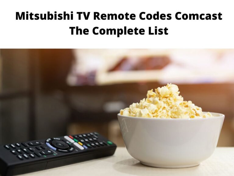 Mitsubishi TV Remote Codes Comcast