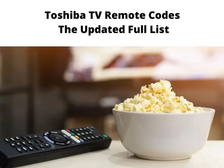 Toshiba TV Remote Codes