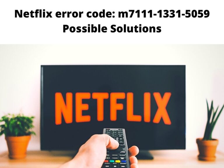 Netflix error code m7111-1331-5059