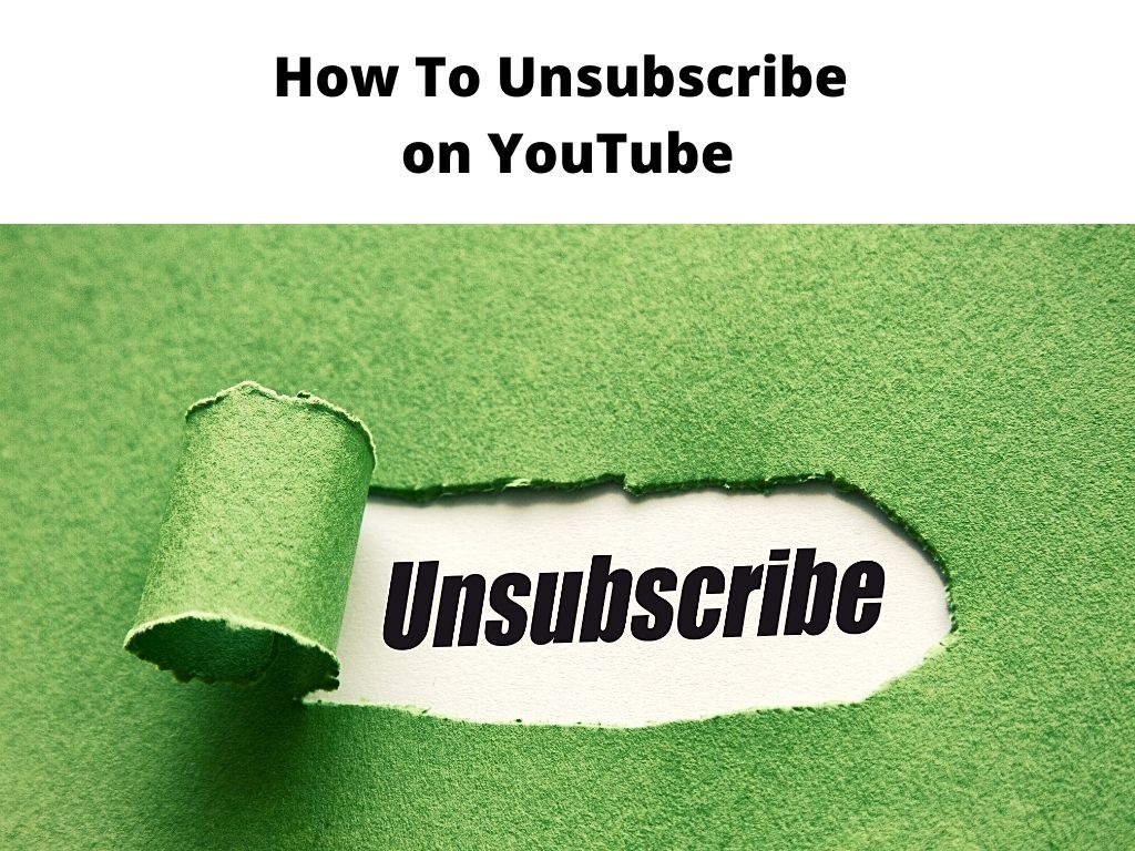 How To Unsubscribe on YouTube