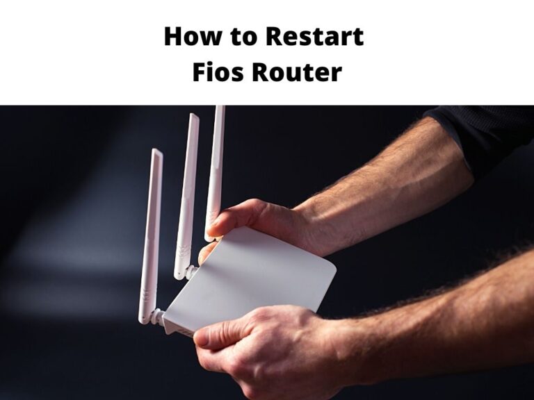 How to Restart Fios Router