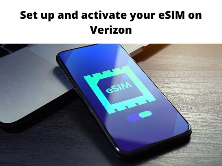 Set up and activate your eSIM on Verizon