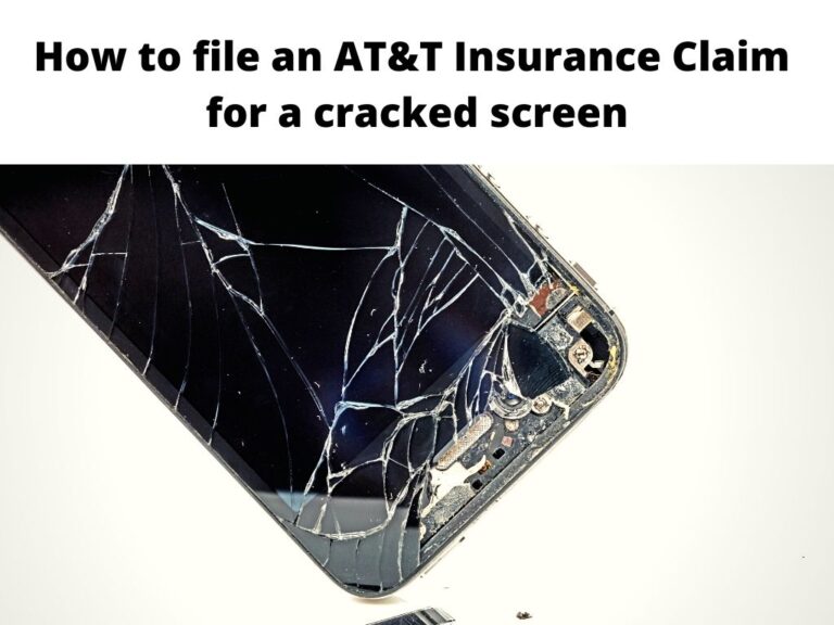 file an AT&T Insurance Claim for a broken screen