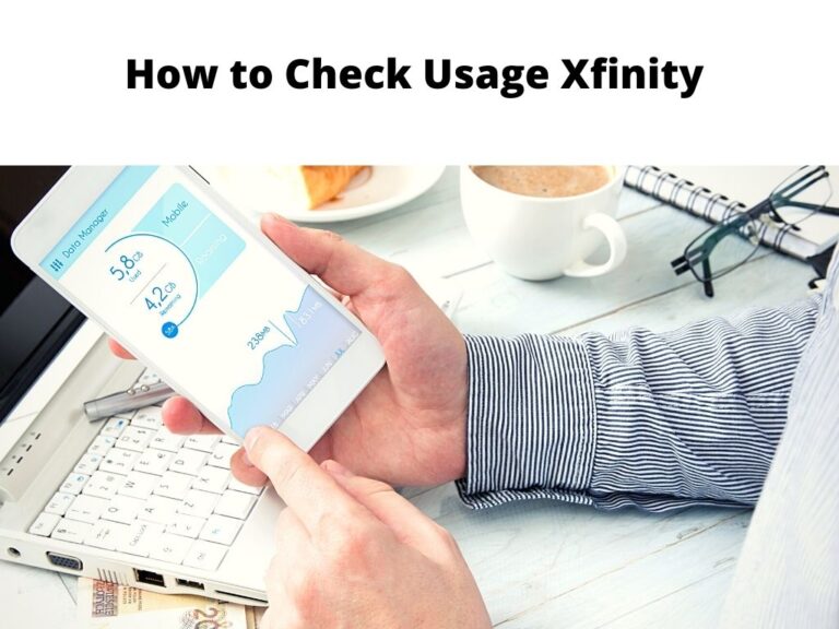 how to check usage Xfinity