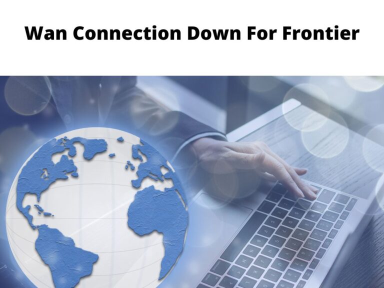 Wan Connection Down For Frontier