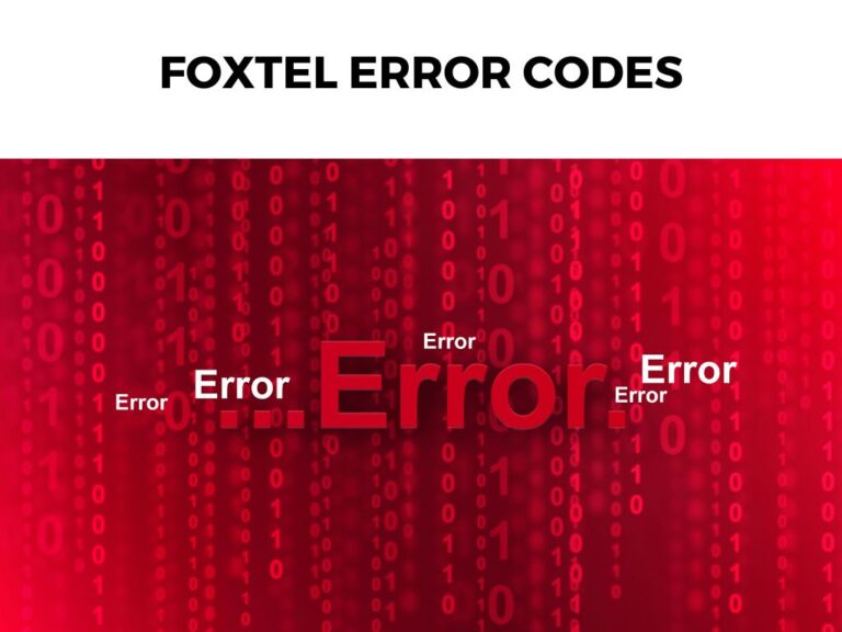 Foxtel Error Codes