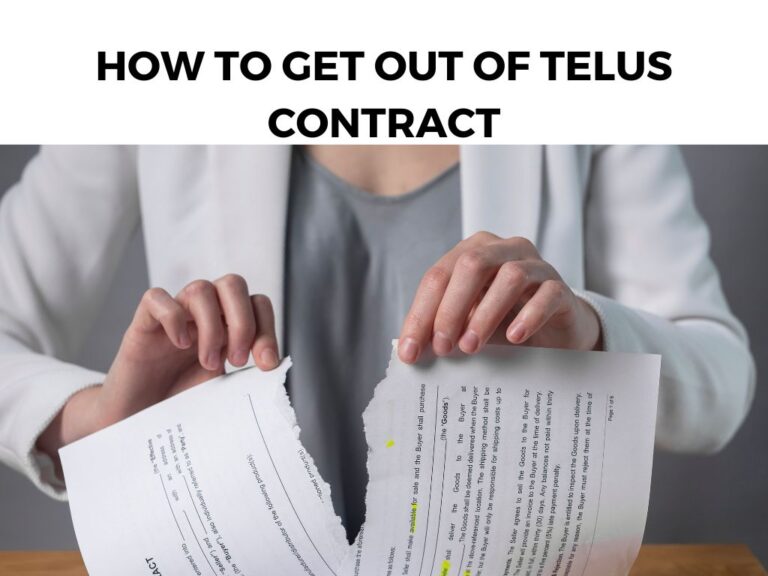 How To Get Out Of Telus Contract