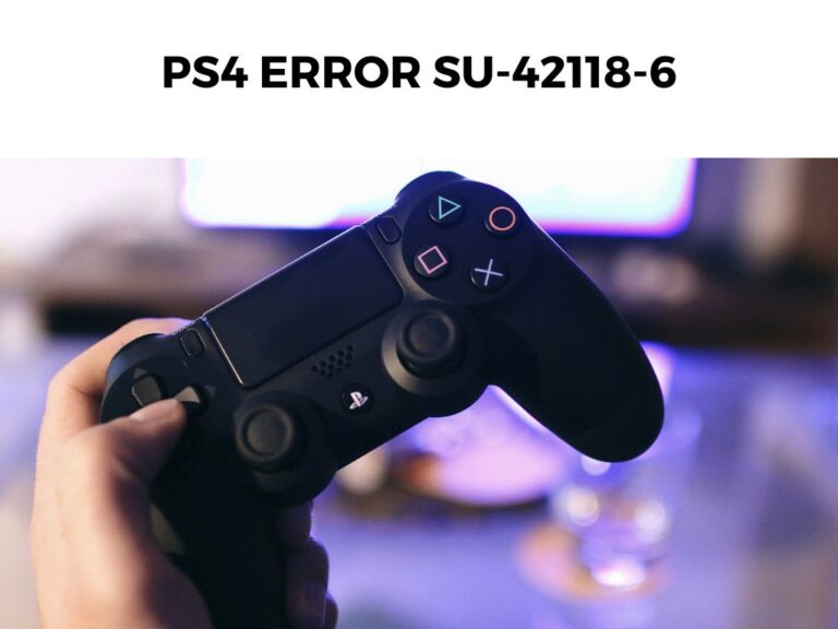 PS4 Error SU-42118-6