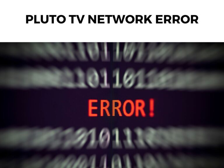 Pluto TV Network Error