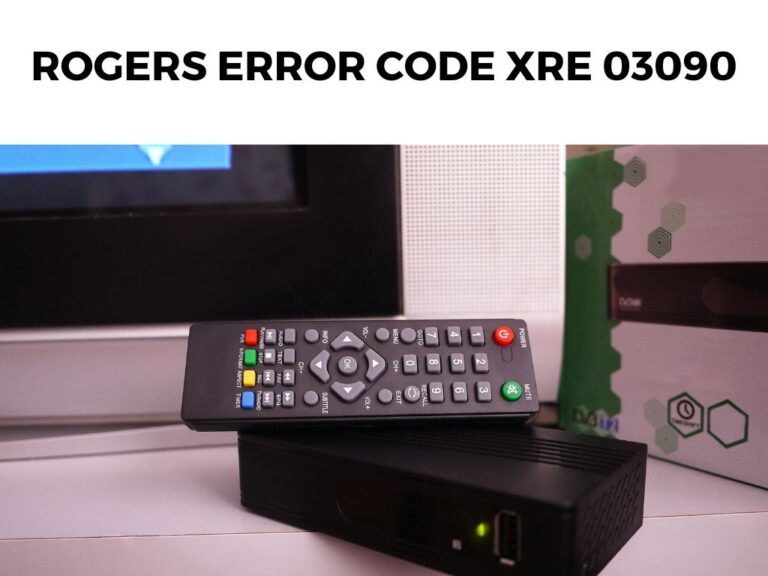 Rogers Error Code XRE 03090