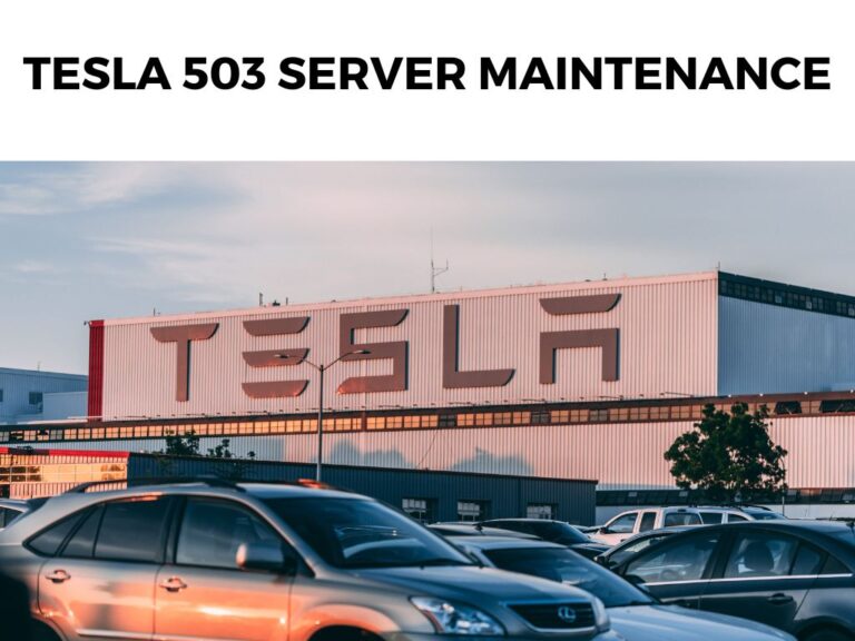Tesla 503 Server Maintenance