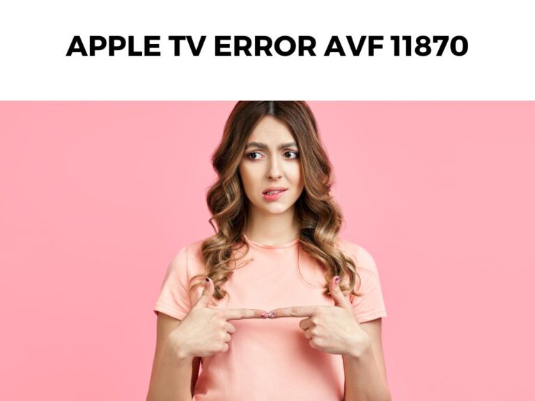 Apple TV Error AVF 11870