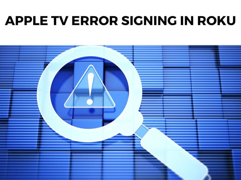Apple TV Error Signing In Roku