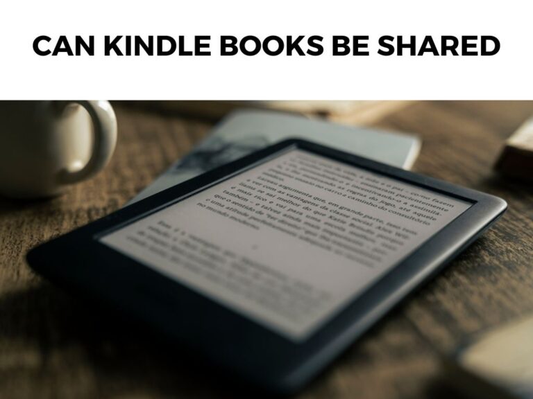 Can Kindle Books Be Shared