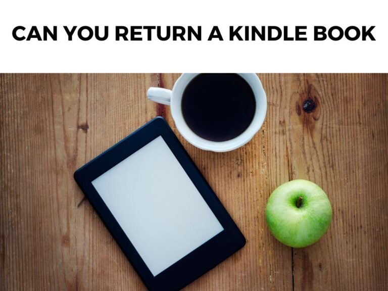 Can You Return a Kindle Book