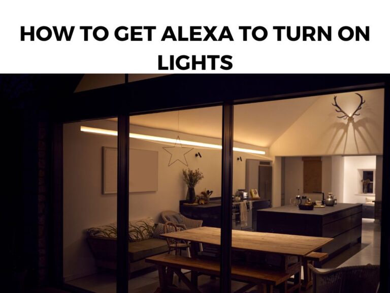 How To Get Alexa To Turn On Lights