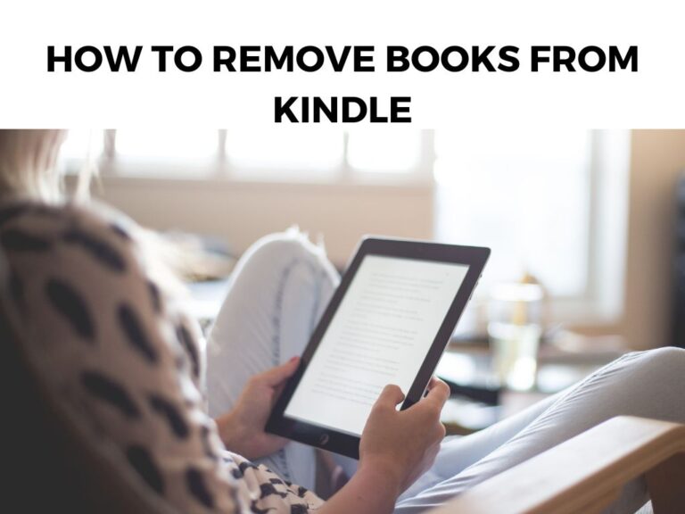 How To Remove Books From Kindle